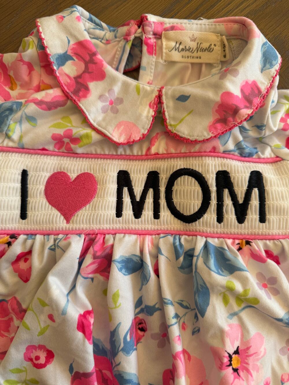 I Love Mom 6-12 mos jumper